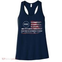 Doge Department Of Government Efficiency D.O.G.E. Us Flag Women's Tank Top thumb 0