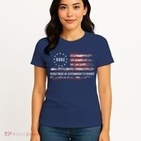 Doge Department Of Government Efficiency D.O.G.E. Us Flag Women's T-Shirt thumb 4