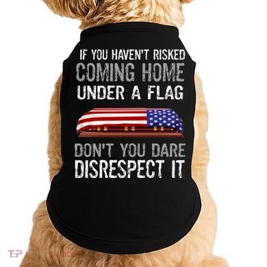 Don't Disrespect Our Flag Gift Doggie Tank