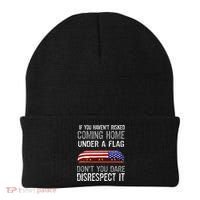 Don't Disrespect Our Flag Gift Beanie thumb 0