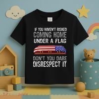Don't Disrespect Our Flag Gift Toddler T-Shirt thumb 3