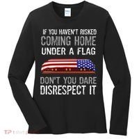 Don't Disrespect Our Flag Gift Women's Long Sleeve Shirt thumb 0