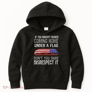 Don't Disrespect Our Flag Gift Kids Hoodie