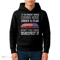 Don't Disrespect Our Flag Gift Kids Hoodie thumb 4