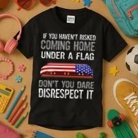 Don't Disrespect Our Flag Gift Kids T-Shirt thumb 3
