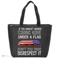 Don't Disrespect Our Flag Gift Tote Bag thumb 0