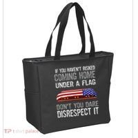 Don't Disrespect Our Flag Gift Tote Bag thumb 2