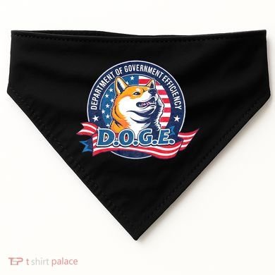 D.O.G.E Department Of Government Efficiency Doge USA-Made Doggie Bandana