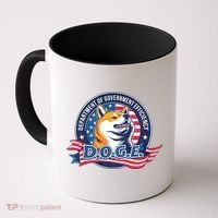 D.O.G.E Department Of Government Efficiency Doge Coffee Mug thumb 0