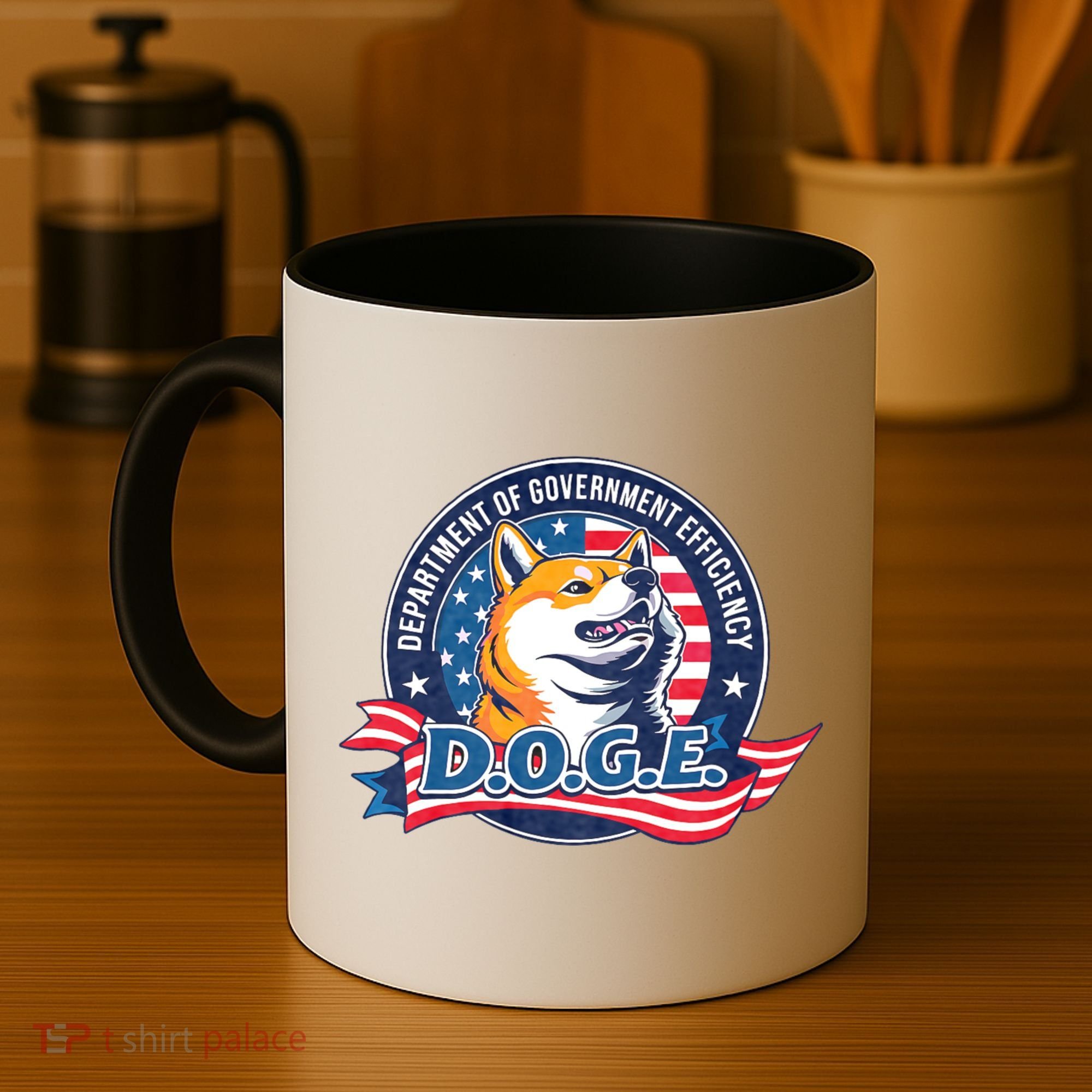 D.O.G.E Department Of Government Efficiency Doge Coffee Mug
