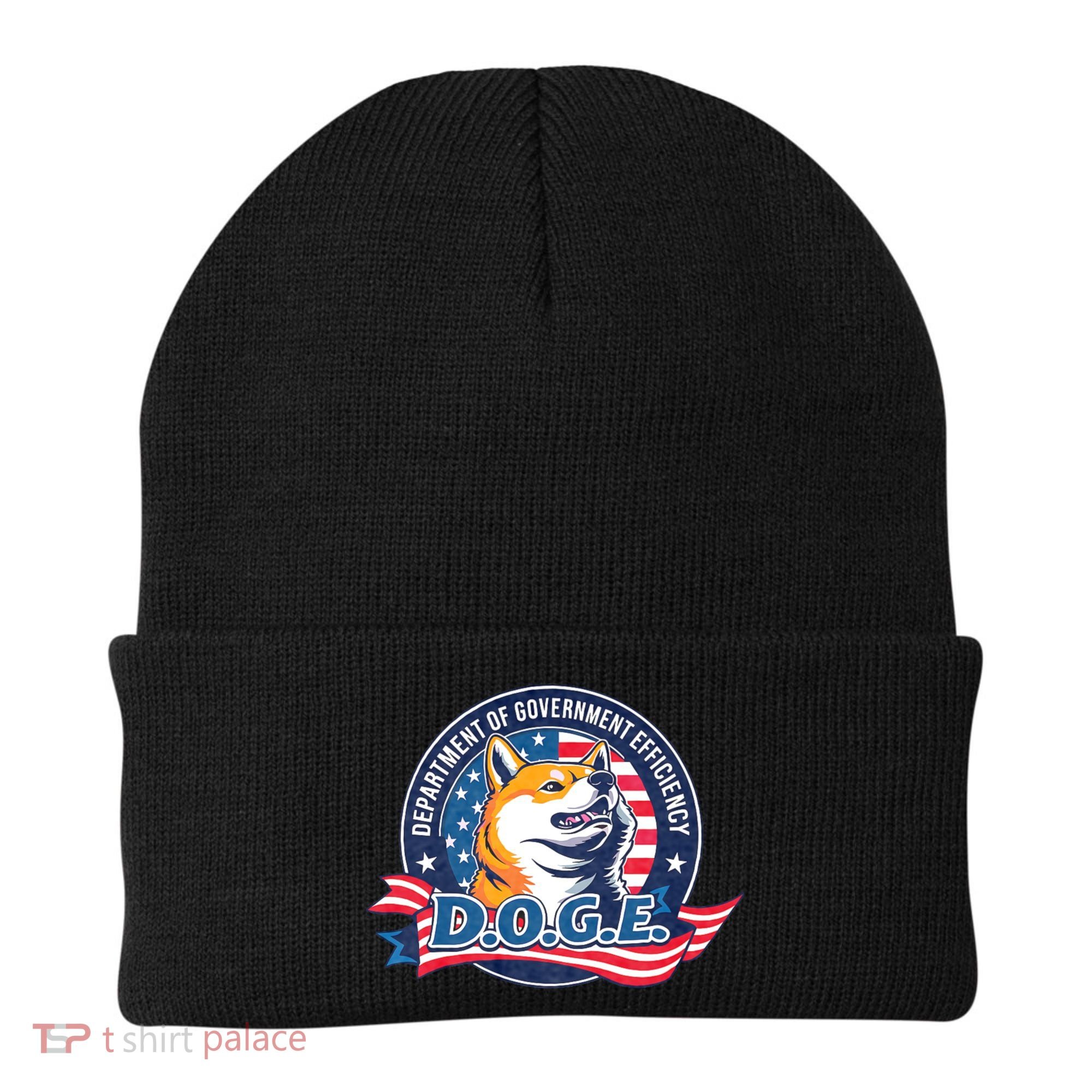 D.O.G.E Department Of Government Efficiency Doge Beanie