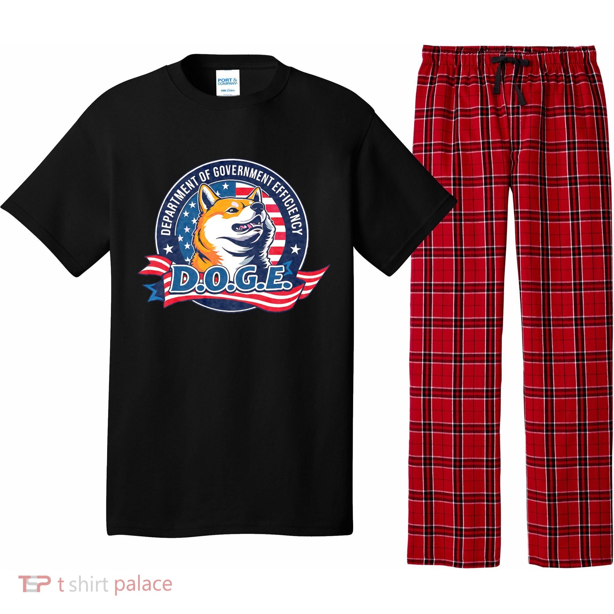 D.O.G.E Department Of Government Efficiency Doge Pajama Set