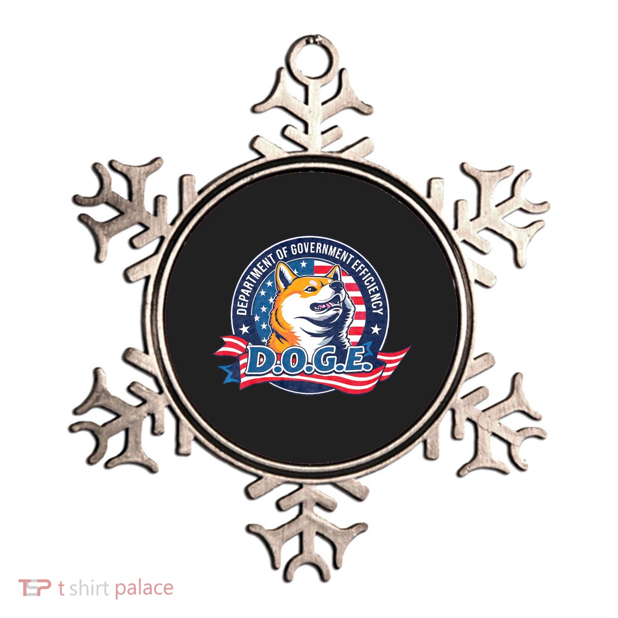 D.O.G.E Department Of Government Efficiency Doge Ornament