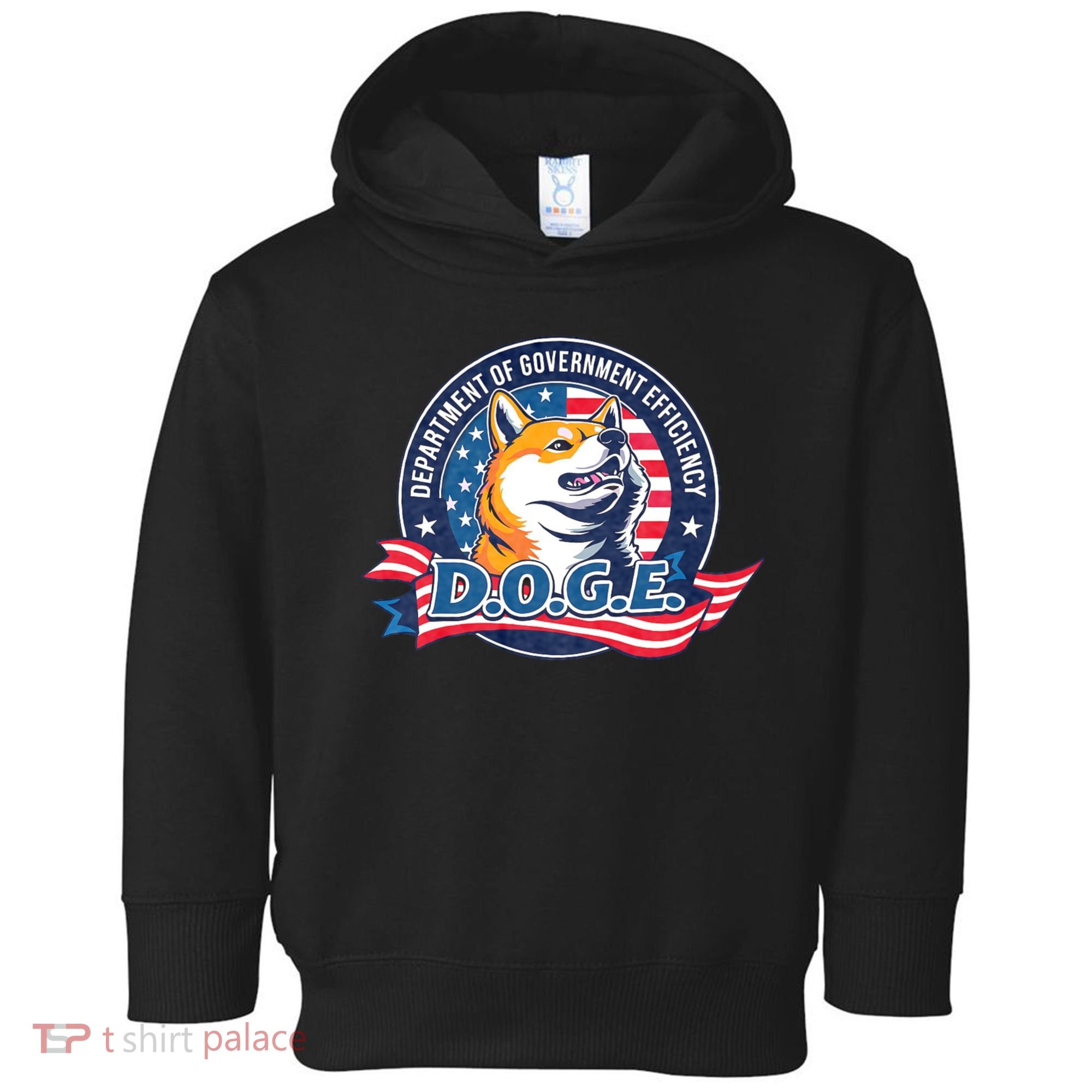 D.O.G.E Department Of Government Efficiency Doge Toddler Hoodie