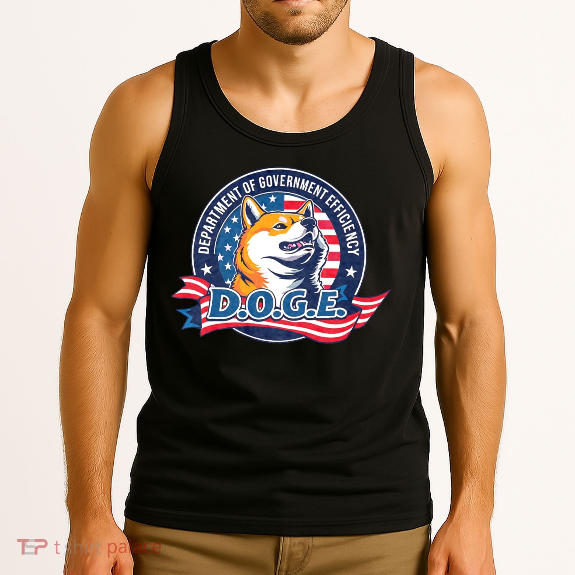 D.O.G.E Department Of Government Efficiency Doge Tank Top