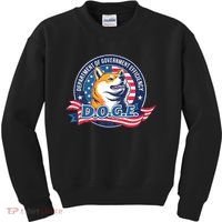 D.O.G.E Department Of Government Efficiency Doge Kids Sweatshirt thumb 0