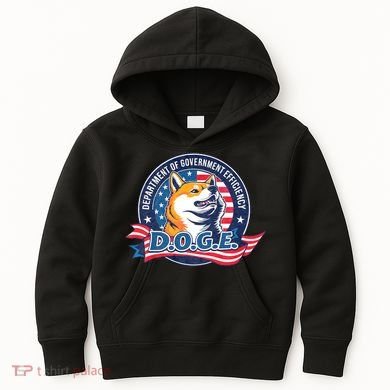 D.O.G.E Department Of Government Efficiency Doge Kids Hoodie
