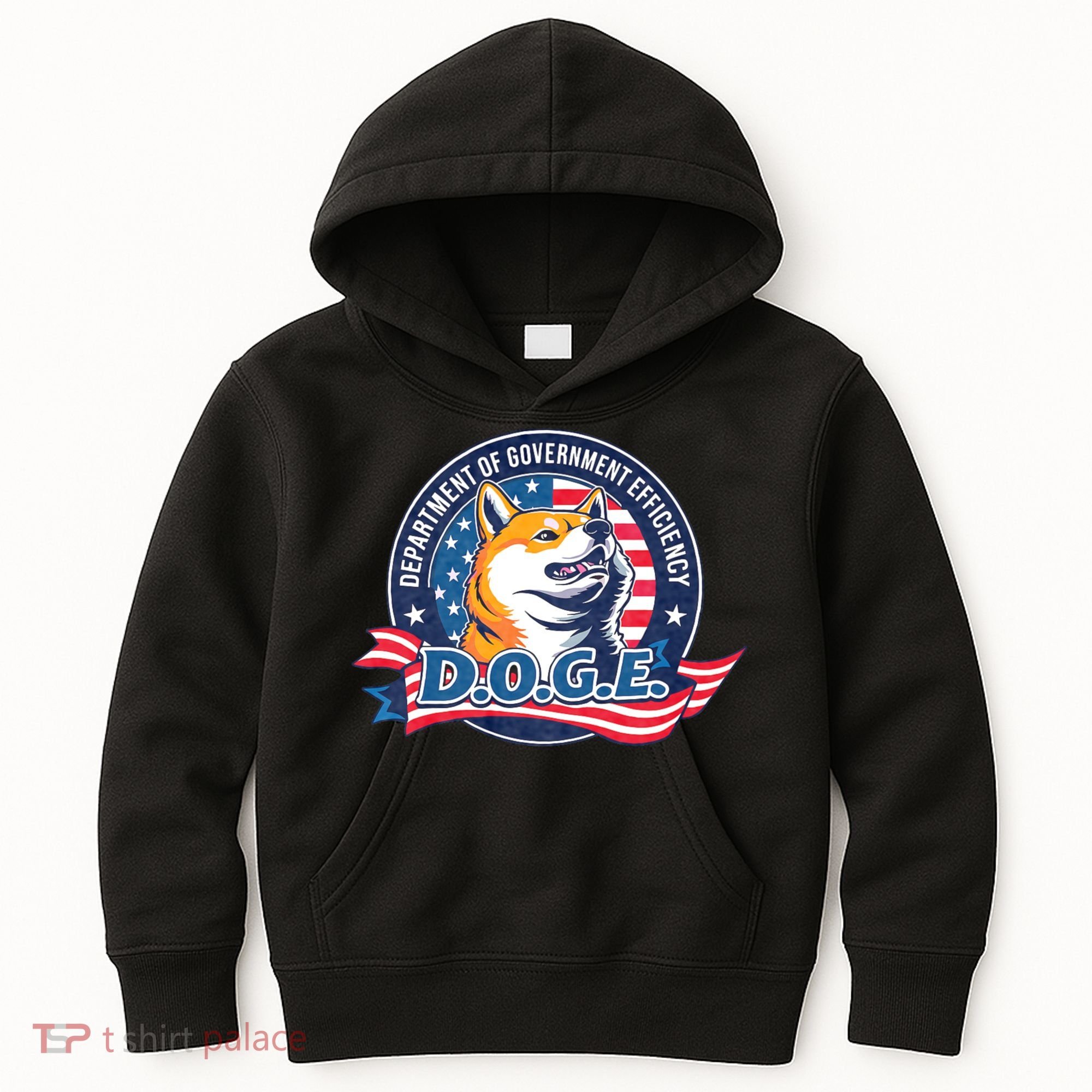 D.O.G.E Department Of Government Efficiency Doge Kids Hoodie
