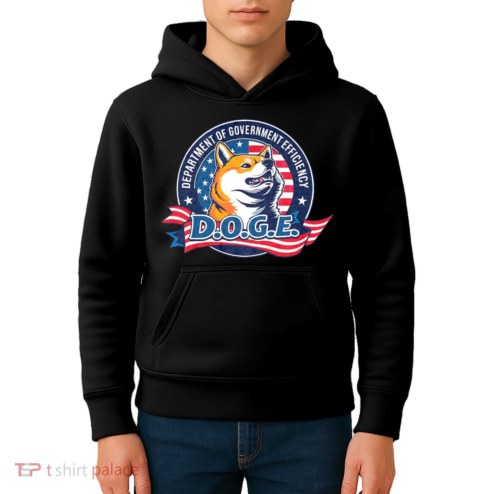 D.O.G.E Department Of Government Efficiency Doge Kids Hoodie