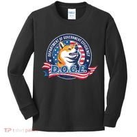 D.O.G.E Department Of Government Efficiency Doge Kids Long Sleeve Shirt thumb 0