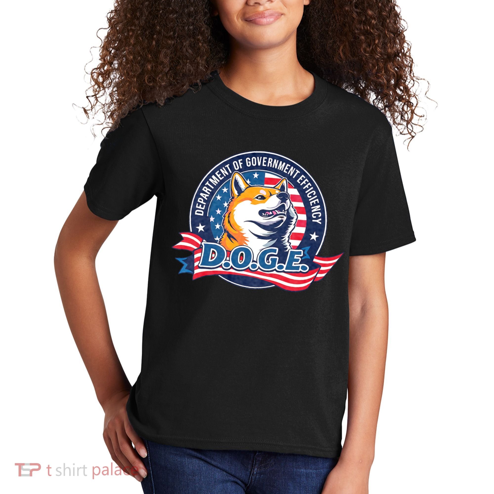 D.O.G.E Department Of Government Efficiency Doge Kids T-Shirt