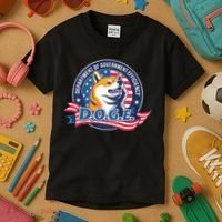 D.O.G.E Department Of Government Efficiency Doge Kids T-Shirt thumb 3