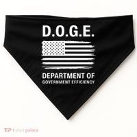 Doge Department Of Government Efficiency Gift USA-Made Doggie Bandana thumb 0