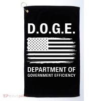 Doge Department Of Government Efficiency Gift Golf Towel thumb 0