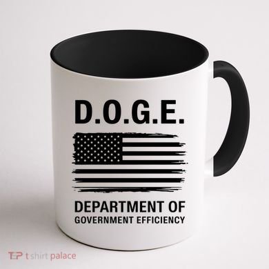D.O.G.E Department Of Government Efficiency Doge Coffee Mug back
