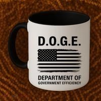 D.O.G.E Department Of Government Efficiency Doge Coffee Mug thumb 2