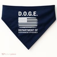D.O.G.E Department Of Government Efficiency Doge USA-Made Doggie Bandana thumb 0