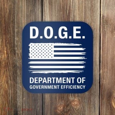 D.O.G.E Department Of Government Efficiency Doge Coaster