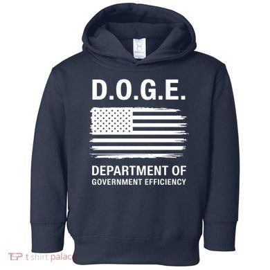 D.O.G.E Department Of Government Efficiency Doge Toddler Hoodie