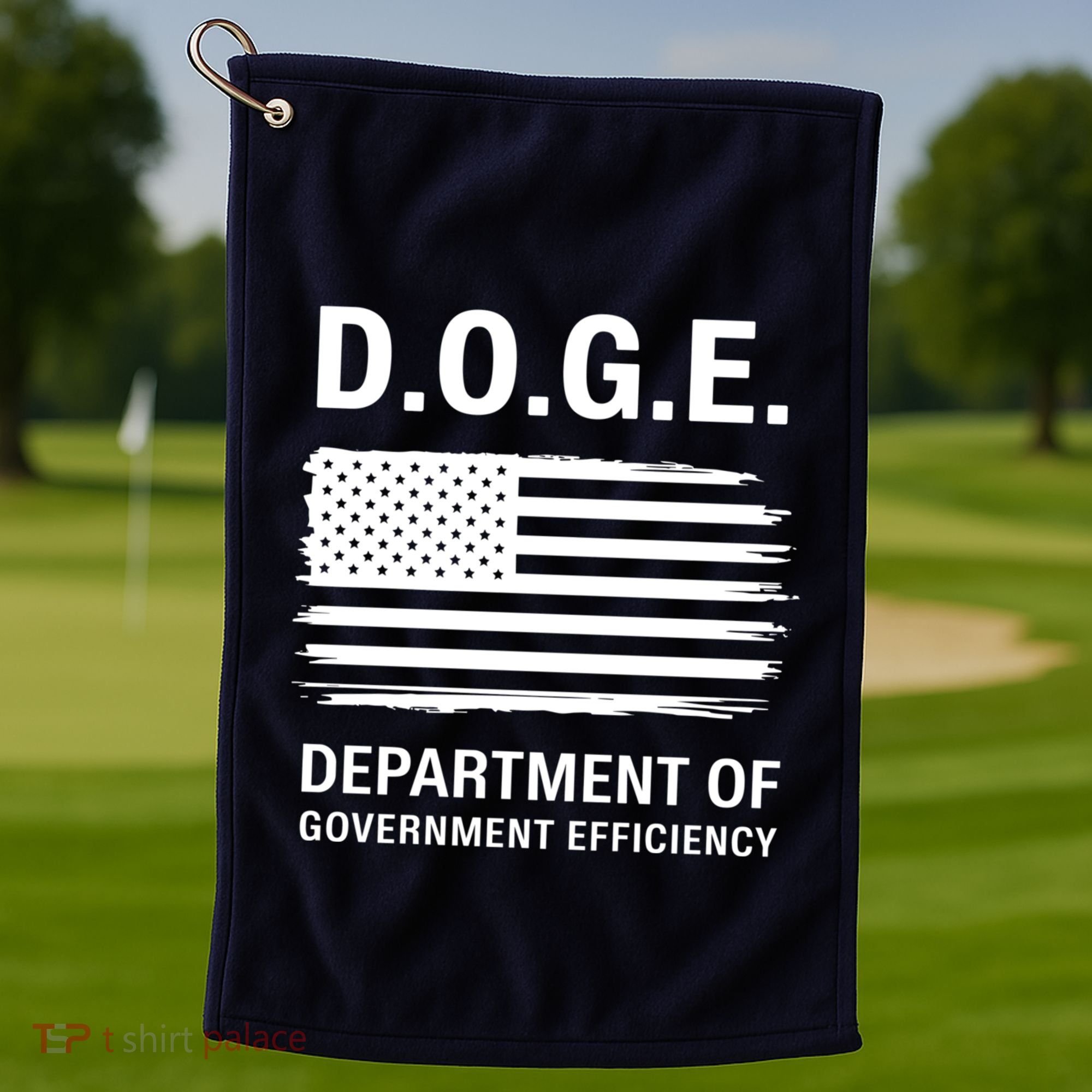 D.O.G.E Department Of Government Efficiency Doge Golf Towel