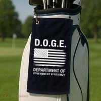 D.O.G.E Department Of Government Efficiency Doge Golf Towel thumb 2
