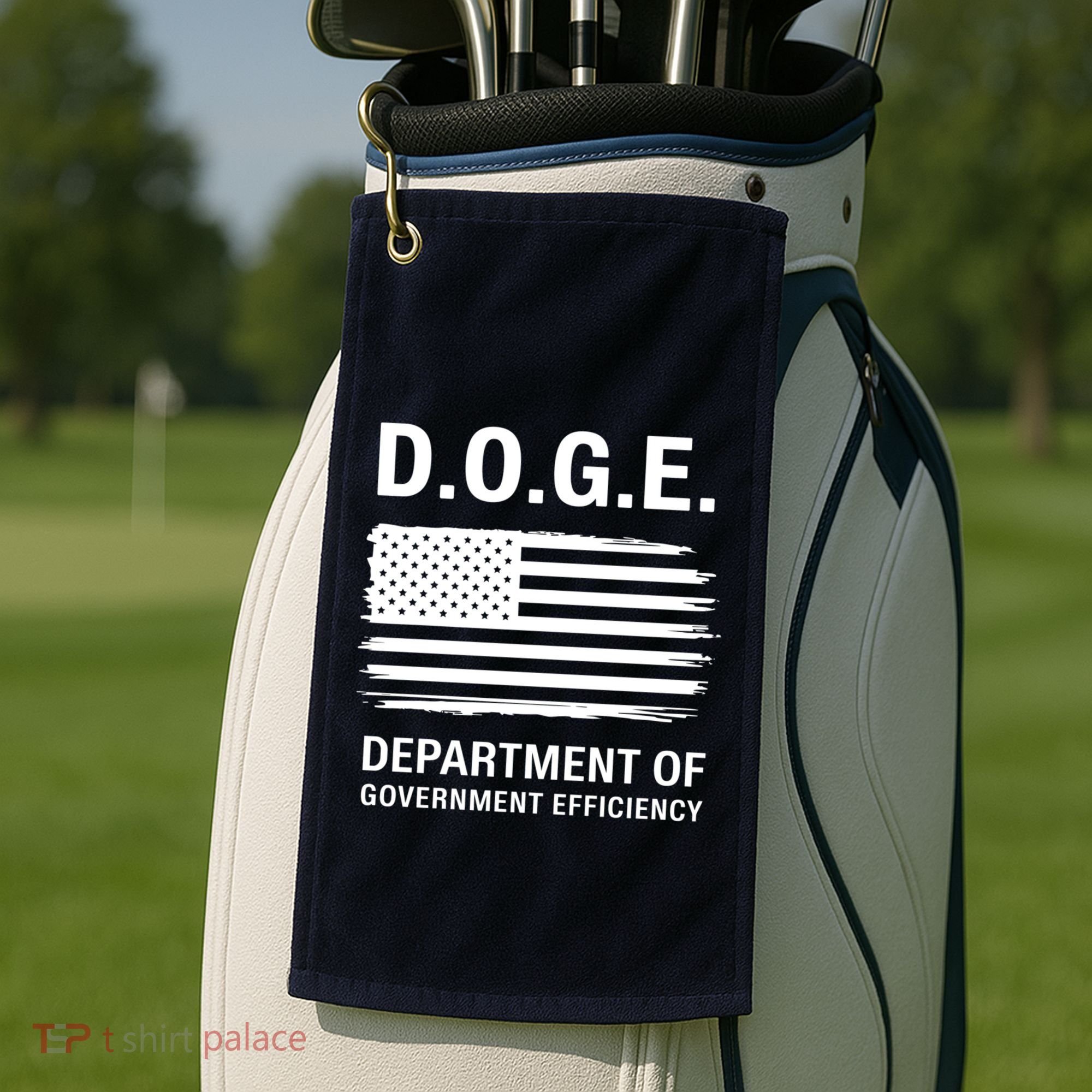 D.O.G.E Department Of Government Efficiency Doge Golf Towel