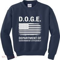 D.O.G.E Department Of Government Efficiency Doge Kids Sweatshirt thumb 0
