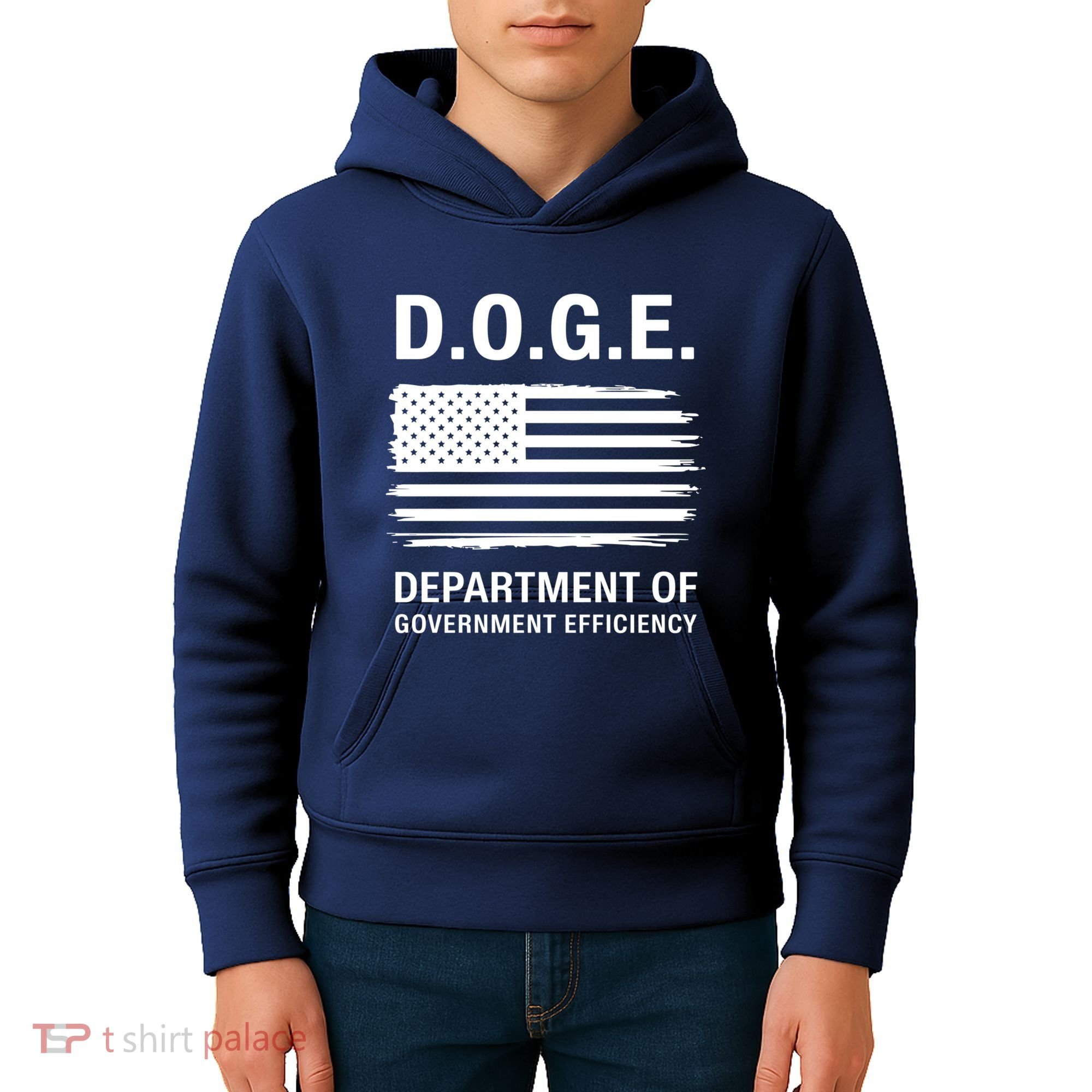 D.O.G.E Department Of Government Efficiency Doge Kids Hoodie
