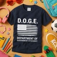 D.O.G.E Department Of Government Efficiency Doge Kids T-Shirt thumb 3