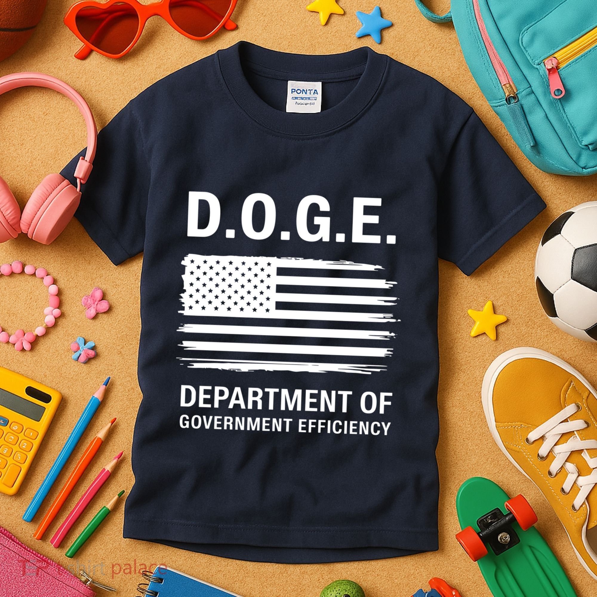 D.O.G.E Department Of Government Efficiency Doge Kids T-Shirt