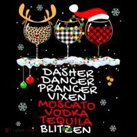 Dasher Dancer Prancer Vixen Moscato Vodka Tequila Blitzen Cool Gift Doggie Tank thumb 4