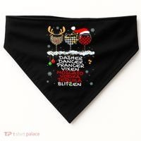 Dasher Dancer Prancer Vixen Moscato Vodka Tequila Blitzen Cool Gift USA-Made Doggie Bandana thumb 0