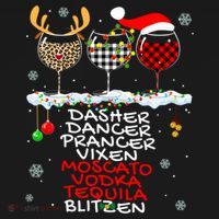Dasher Dancer Prancer Vixen Moscato Vodka Tequila Blitzen Cool Gift Pajama Set thumb 2
