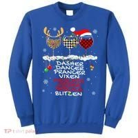 Dasher Dancer Prancer Vixen Moscato Vodka Tequila Blitzen Cool Gift Sweatshirt thumb 0