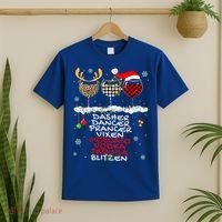 Dasher Dancer Prancer Vixen Moscato Vodka Tequila Blitzen Cool Gift T-Shirt thumb 2