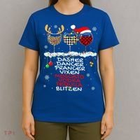Dasher Dancer Prancer Vixen Moscato Vodka Tequila Blitzen Cool Gift T-Shirt thumb 4