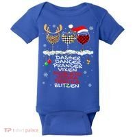 Dasher Dancer Prancer Vixen Moscato Vodka Tequila Blitzen Cool Gift Baby Bodysuit thumb 0