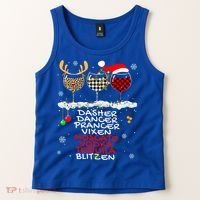 Dasher Dancer Prancer Vixen Moscato Vodka Tequila Blitzen Cool Gift Tank Top thumb 2