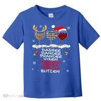 Dasher Dancer Prancer Vixen Moscato Vodka Tequila Blitzen Cool Gift Toddler T-Shirt thumb 0