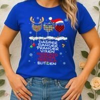 Dasher Dancer Prancer Vixen Moscato Vodka Tequila Blitzen Cool Gift Women's T-Shirt thumb 2